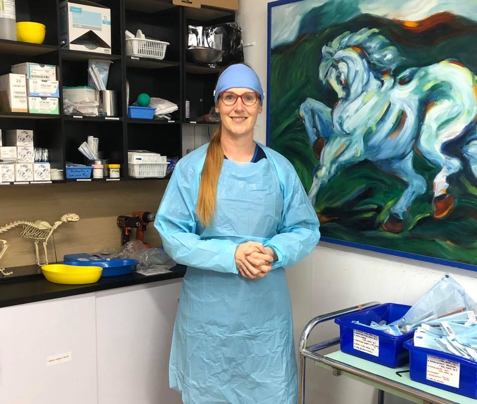 Dr. Heidi Ward-McGrath in scrubs.